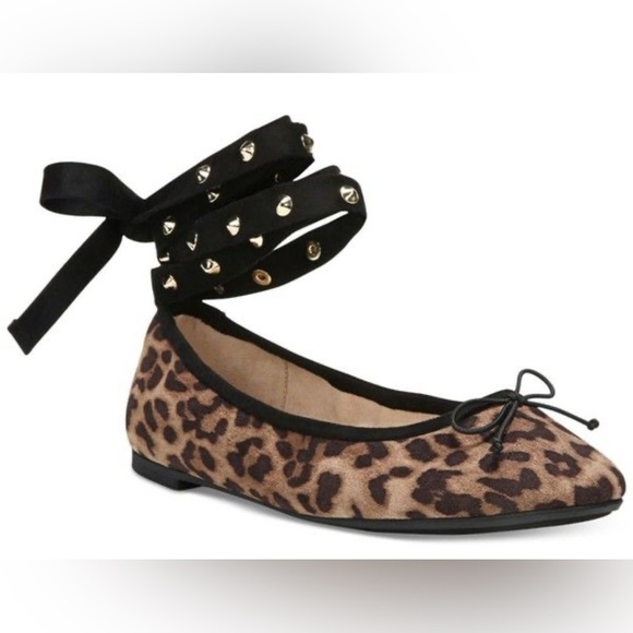 CIRCUS by Sam Edelman Celyn - Studded Ballerina Lace Up Flats - Size 7.5 - Picture 1 of 4